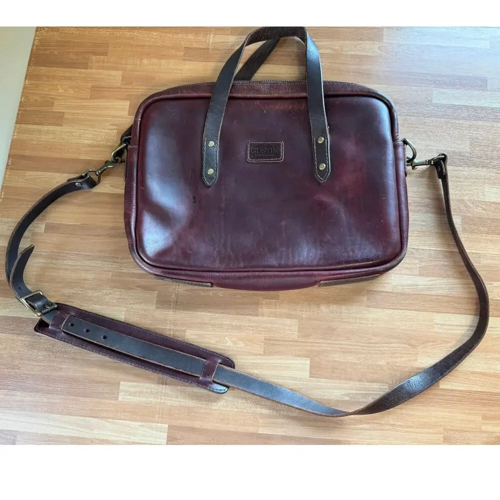 Gustin Horween Leather Briefcase - Chromexcel #8